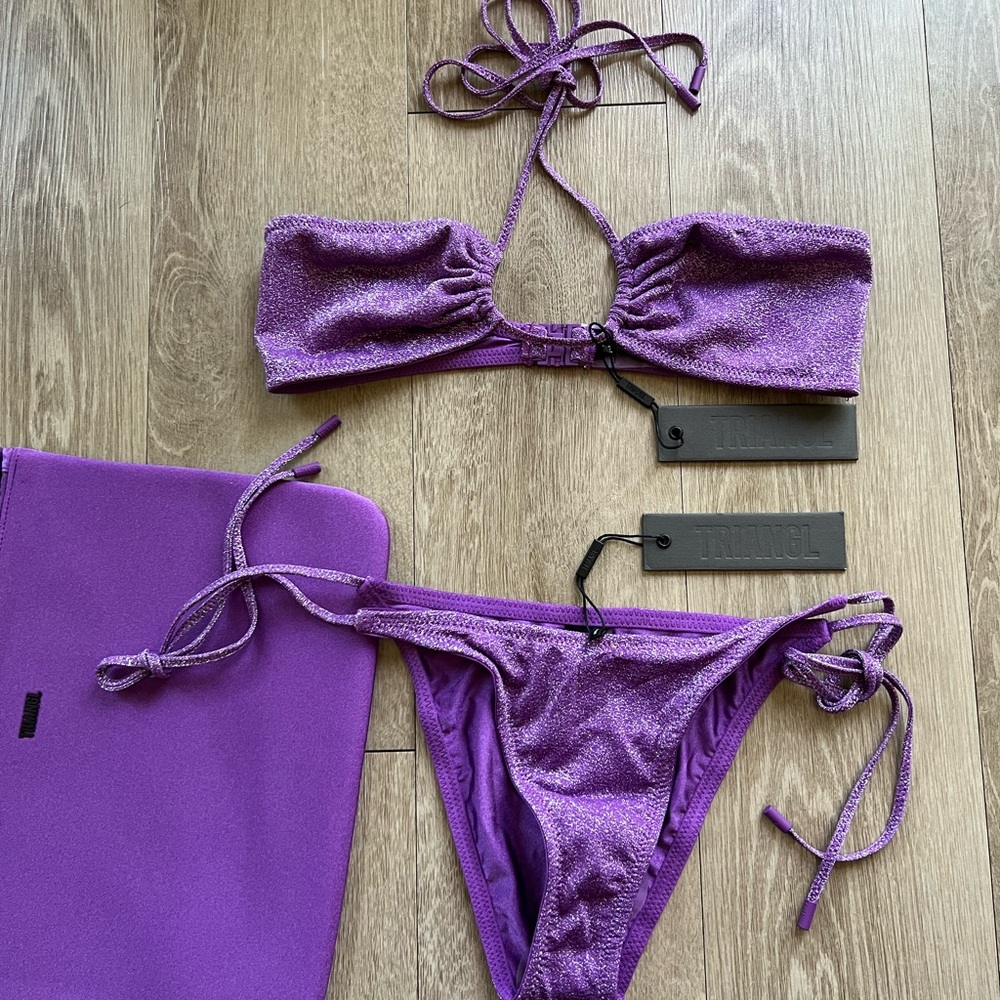 Triangl aster purple sparkle